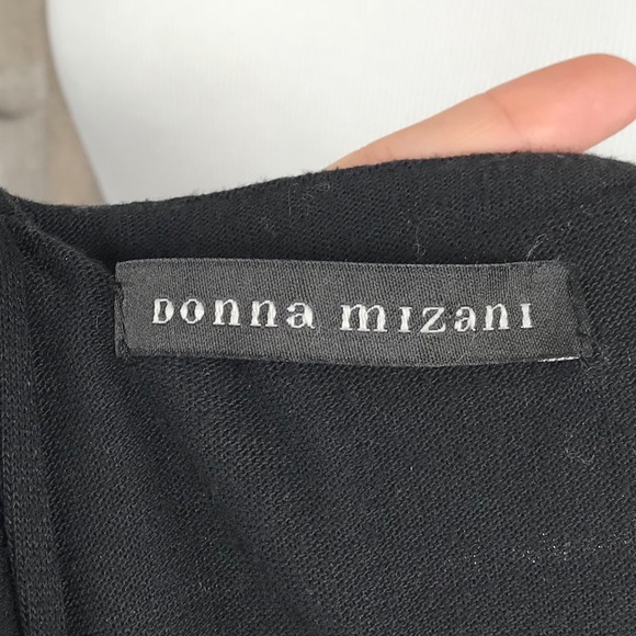 Donna Mizani XS Knit Leather Trim Sweater Top - Picture 6 of 8